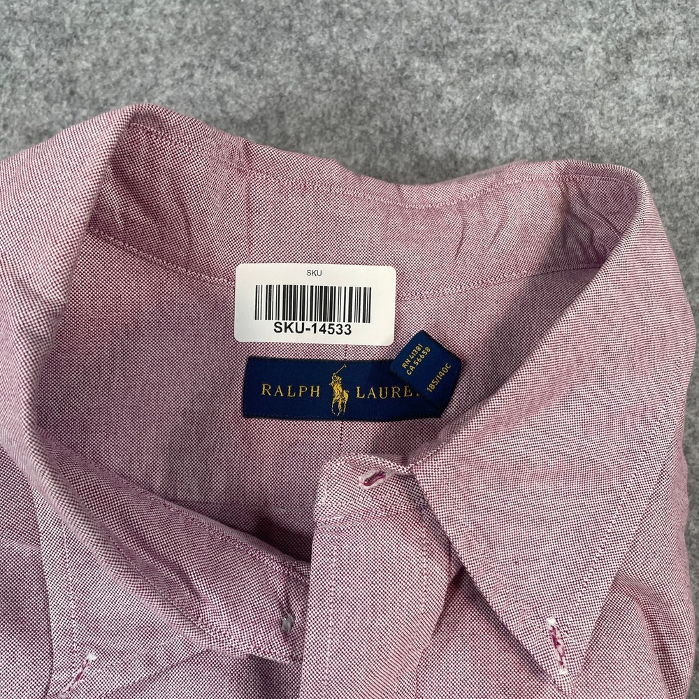 Ralph Lauren Mens Shirt 3XLT Pink Short Sleeve Classic Prep Button Down - Picture 6 of 12